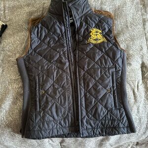 Ralph Lauren Quilted Vest in Black and Gold